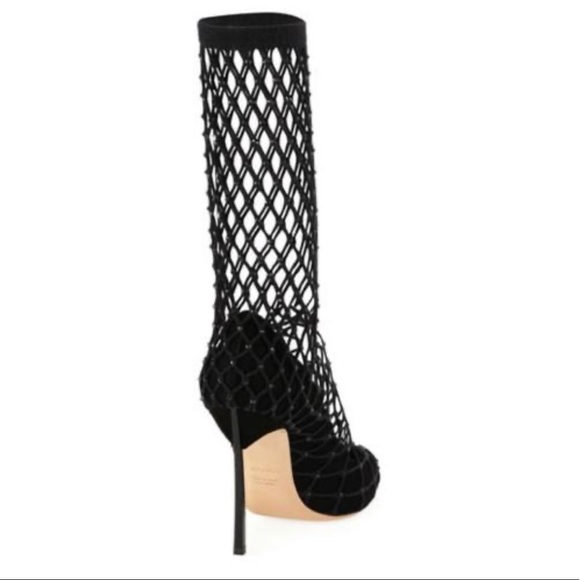 Casadei black fishnet sock boots booties SUPER SEXY! - Picture 4 of 4